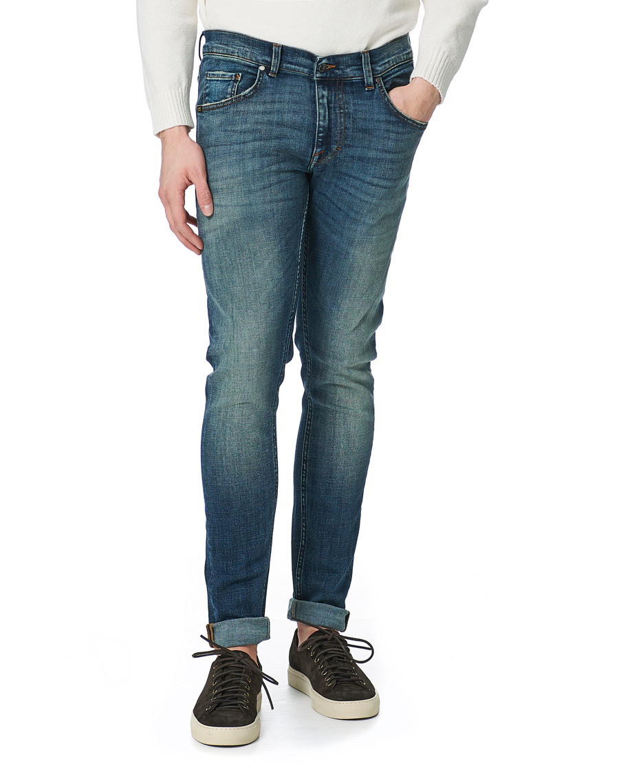 Hombres | Vaqueros | Tiger of Sweden Jeans | Slim Super Stretch Ideal Jeans Medium Blue