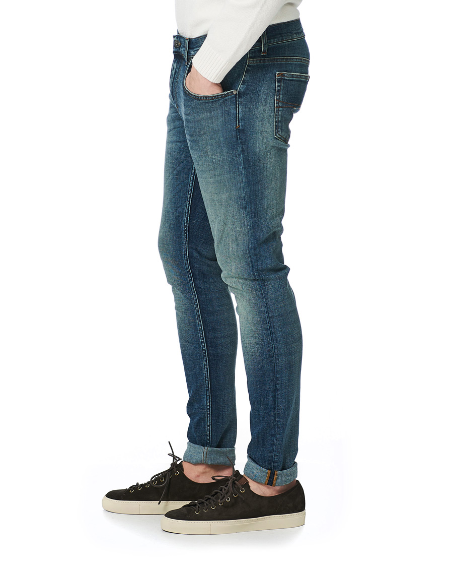 Hombres | Vaqueros | Tiger of Sweden Jeans | Slim Super Stretch Ideal Jeans Medium Blue