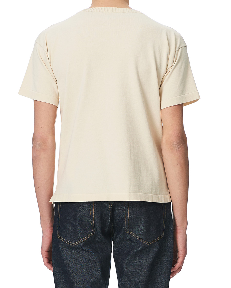 Hombres | Camisetas | Andersen-Andersen | Boatsman Short Sleeve Tee Off White