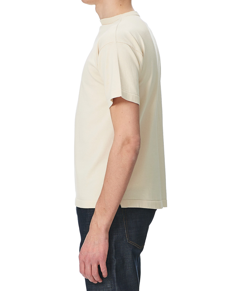 Hombres | Camisetas | Andersen-Andersen | Boatsman Short Sleeve Tee Off White
