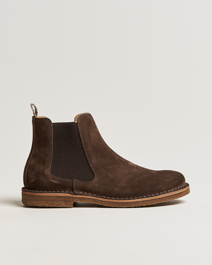 Hombres | Botas | Astorflex | Bitflex Chelsea Boot Dark Brown Suede