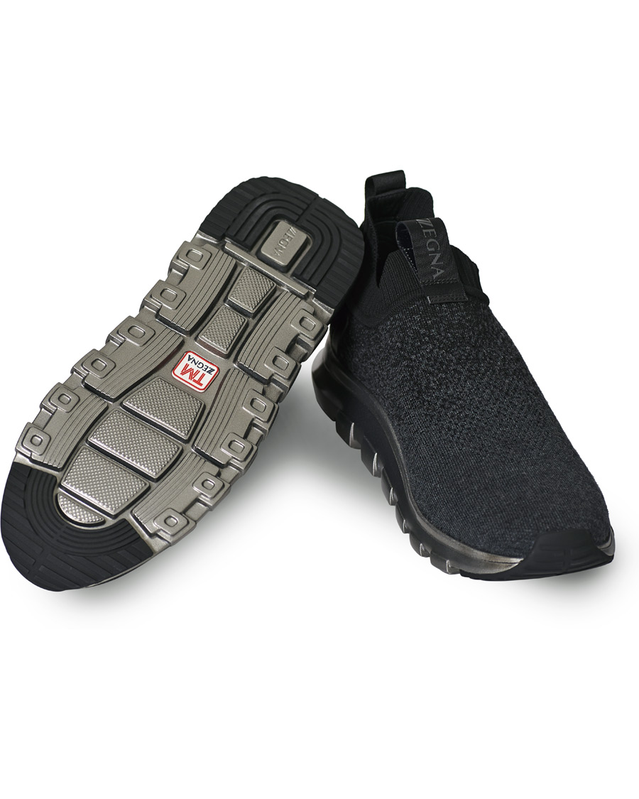 Hombres | Z Zegna Techmerino Sock Sneaker Dark Blue | Z Zegna | Techmerino Sock Sneaker Dark Blue