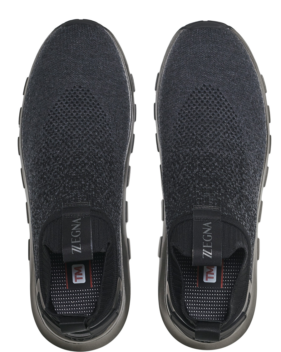 Hombres | Z Zegna Techmerino Sock Sneaker Dark Blue | Z Zegna | Techmerino Sock Sneaker Dark Blue