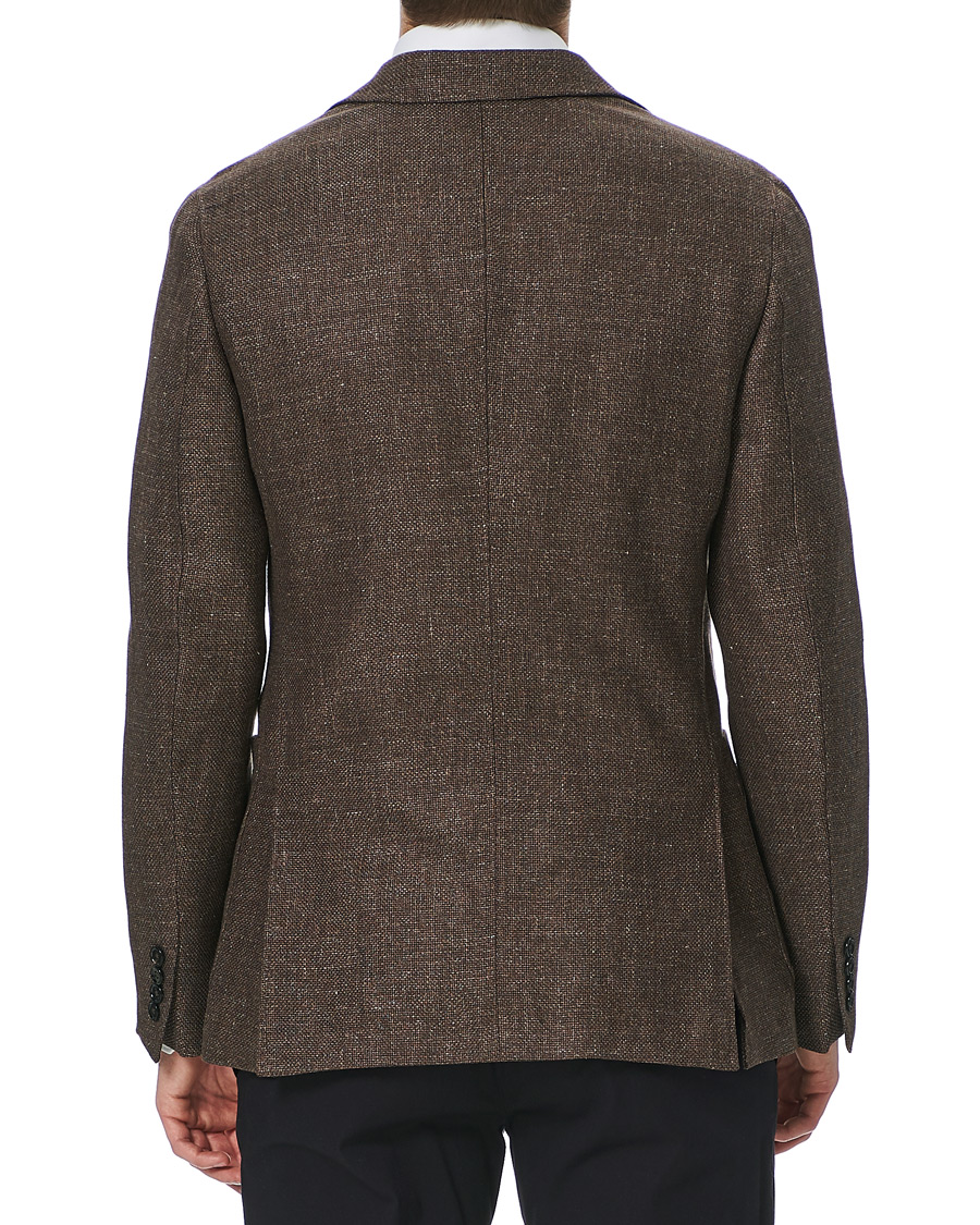 Hombres | Blazers | Ermenegildo Zegna | Unconstructed Linen Blazer Brown
