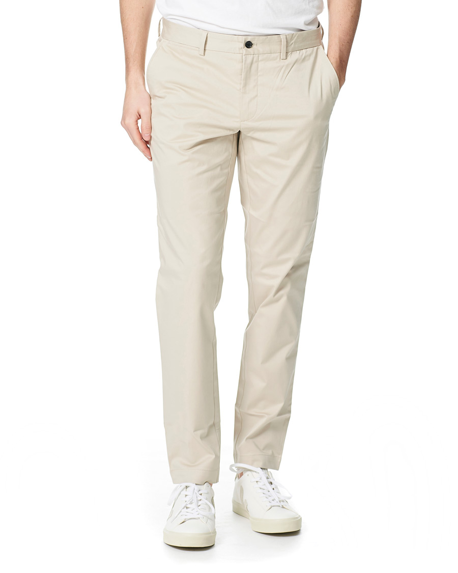 Hombres | Pantalones | J.Lindeberg | Chaze Super Satin Strech Chinos Sand Grey