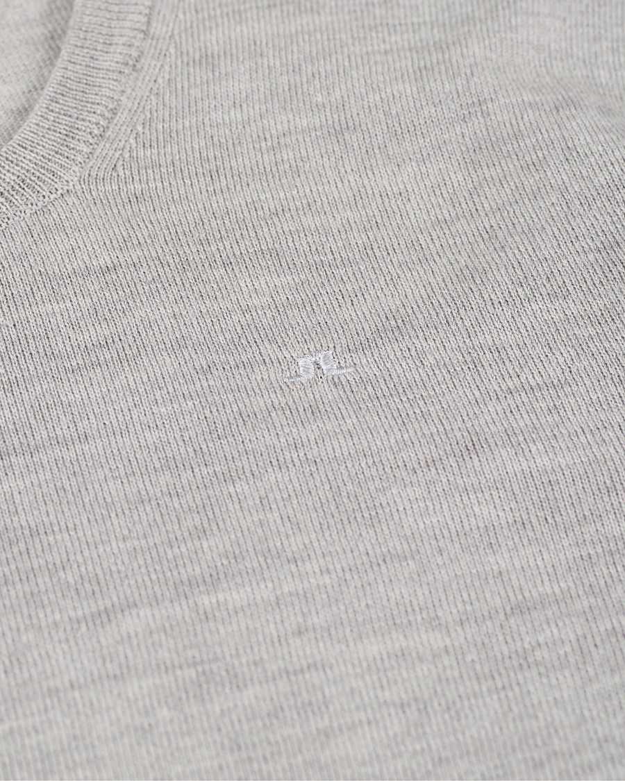 Hombres | Jerséis y prendas de punto | J.Lindeberg | Newman Merino Crew Neck Pullover Stone Grey Melange