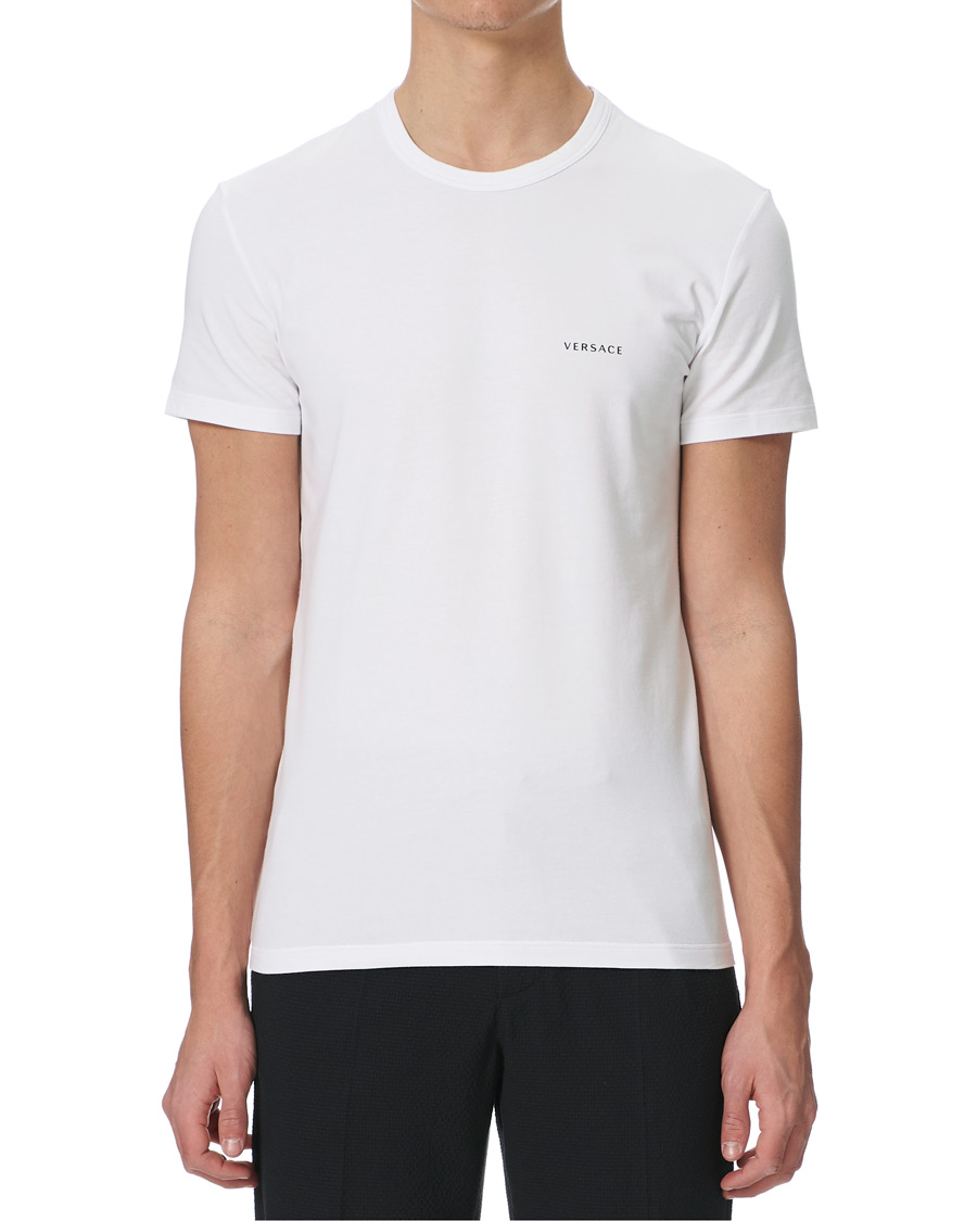 Hombres | Camisetas | Versace | Logo Tee White