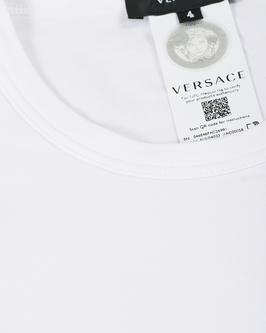 Hombres | Camisetas | Versace | Logo Tee White