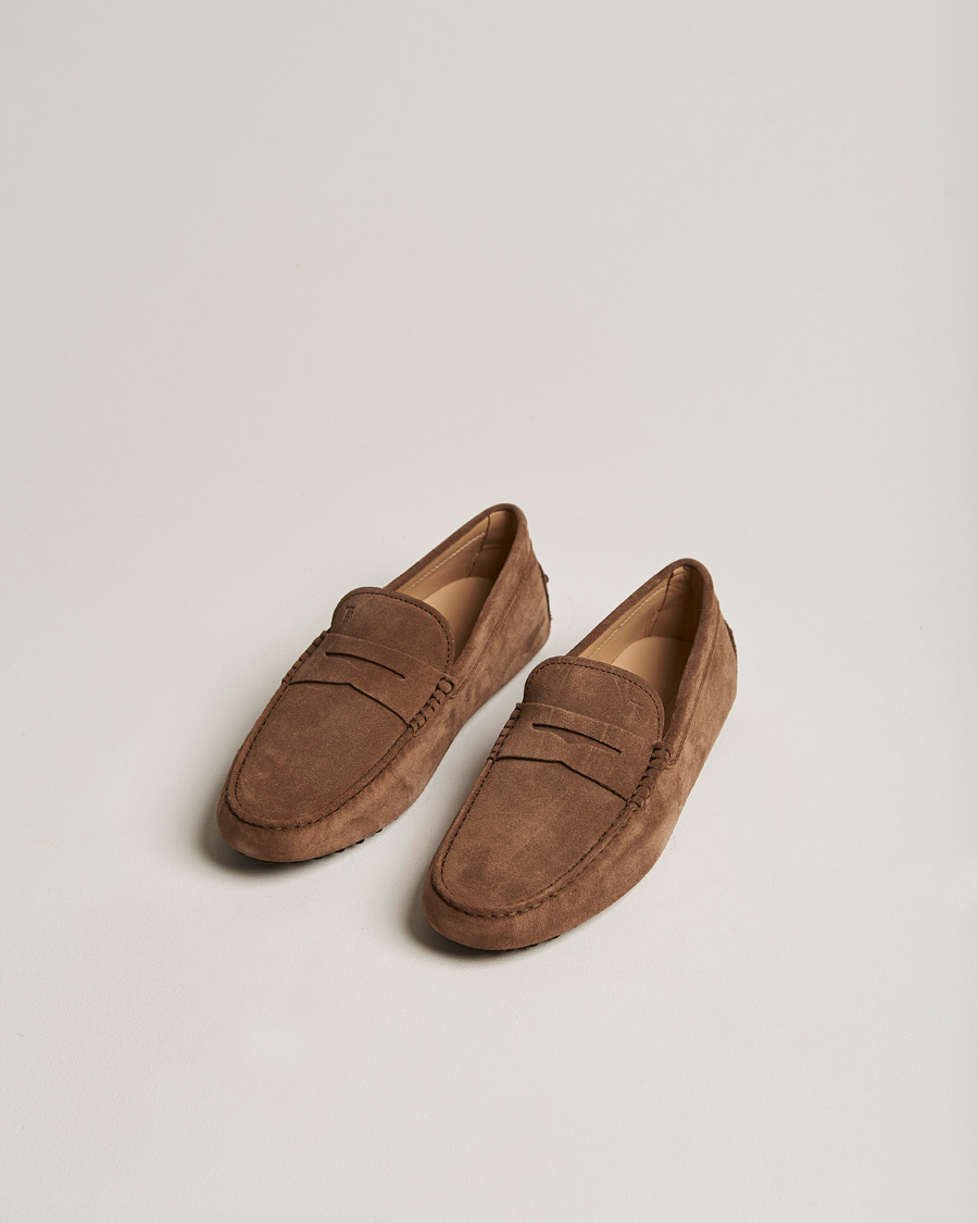 Hombres | Zapatos hechos a mano | Tod's | Gommino Carshoe Brown Suede