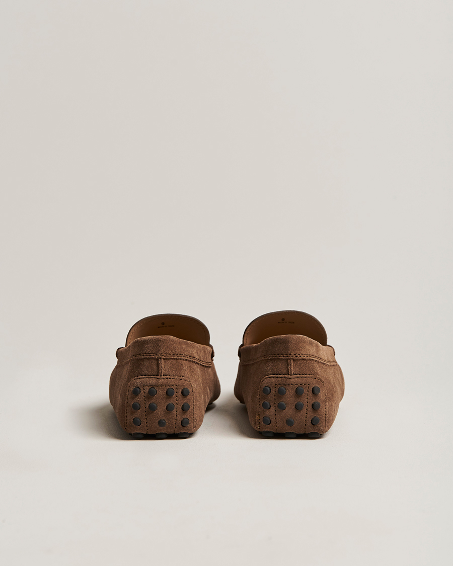 Hombres | Tod's Gommino Carshoe Brown Suede | Tod's | Gommino Carshoe Brown Suede