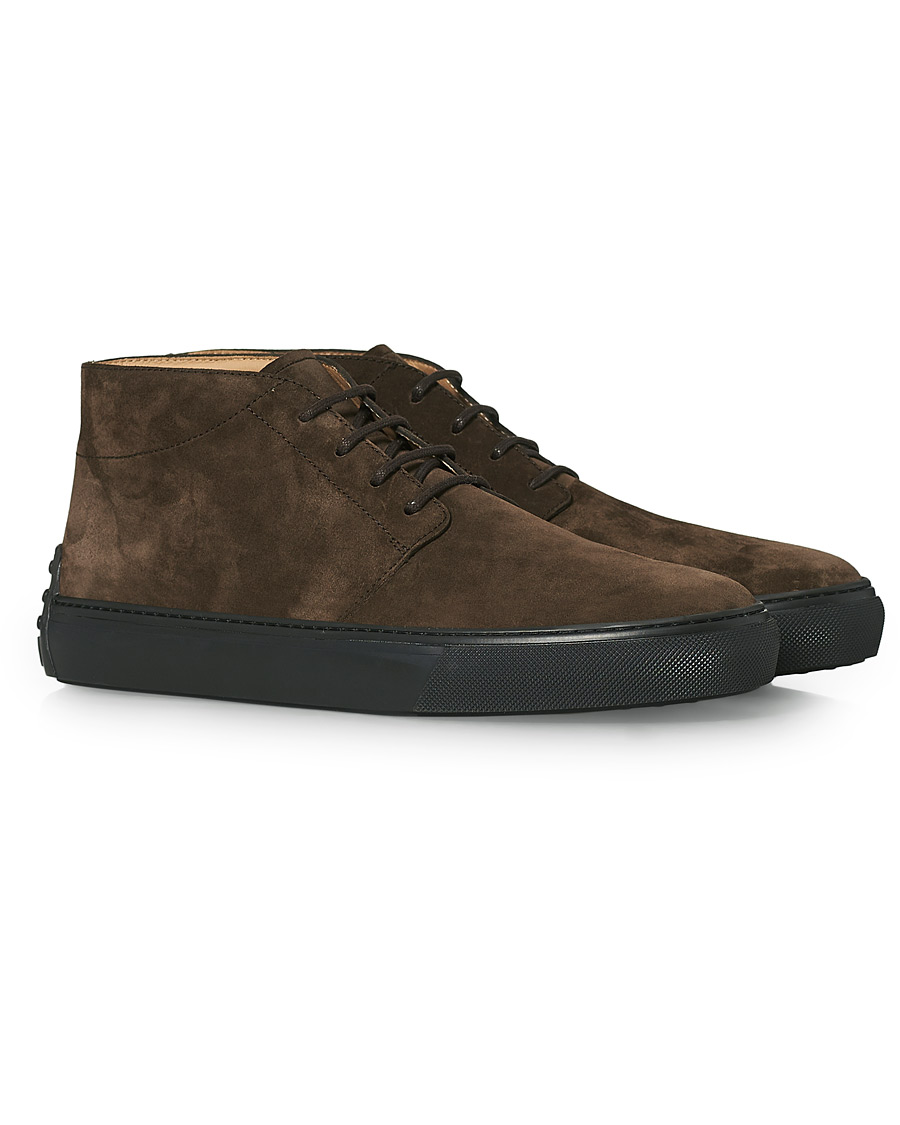 Hombres | Tod's Casetta Chukka Boots Dark Brown Suede | Tod's | Casetta Chukka Boots Dark Brown Suede
