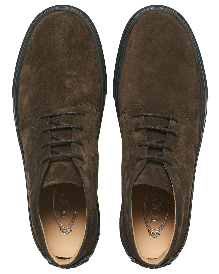 Hombres | Tod's Casetta Chukka Boots Dark Brown Suede | Tod's | Casetta Chukka Boots Dark Brown Suede