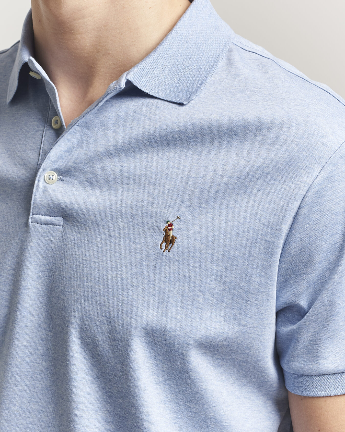 Hombres | Polos | Polo Ralph Lauren | Luxury Pima Cotton Polo Jamaica Heather