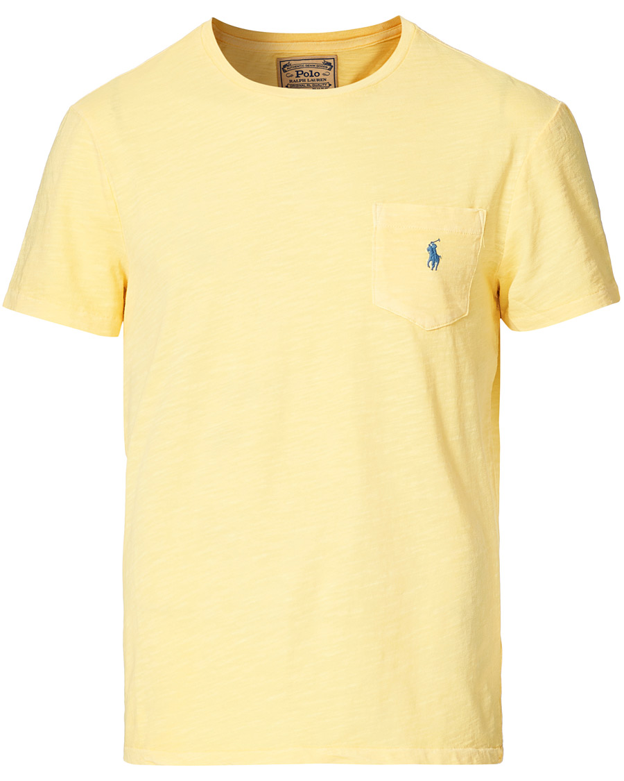 Hombres | Camisetas | Polo Ralph Lauren | Washed Crew Neck Pocket Tee Empire Yellow