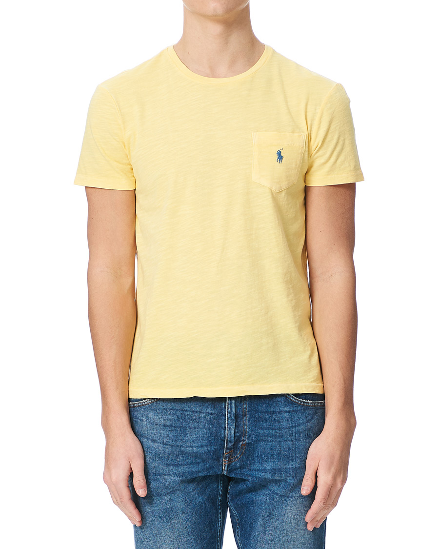 Hombres | Camisetas | Polo Ralph Lauren | Washed Crew Neck Pocket Tee Empire Yellow