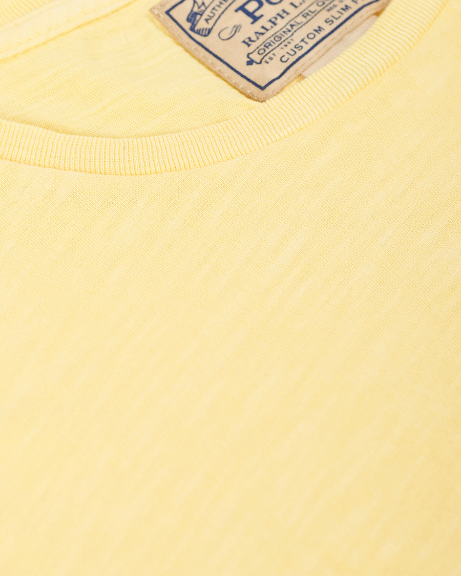 Hombres | Camisetas | Polo Ralph Lauren | Washed Crew Neck Pocket Tee Empire Yellow