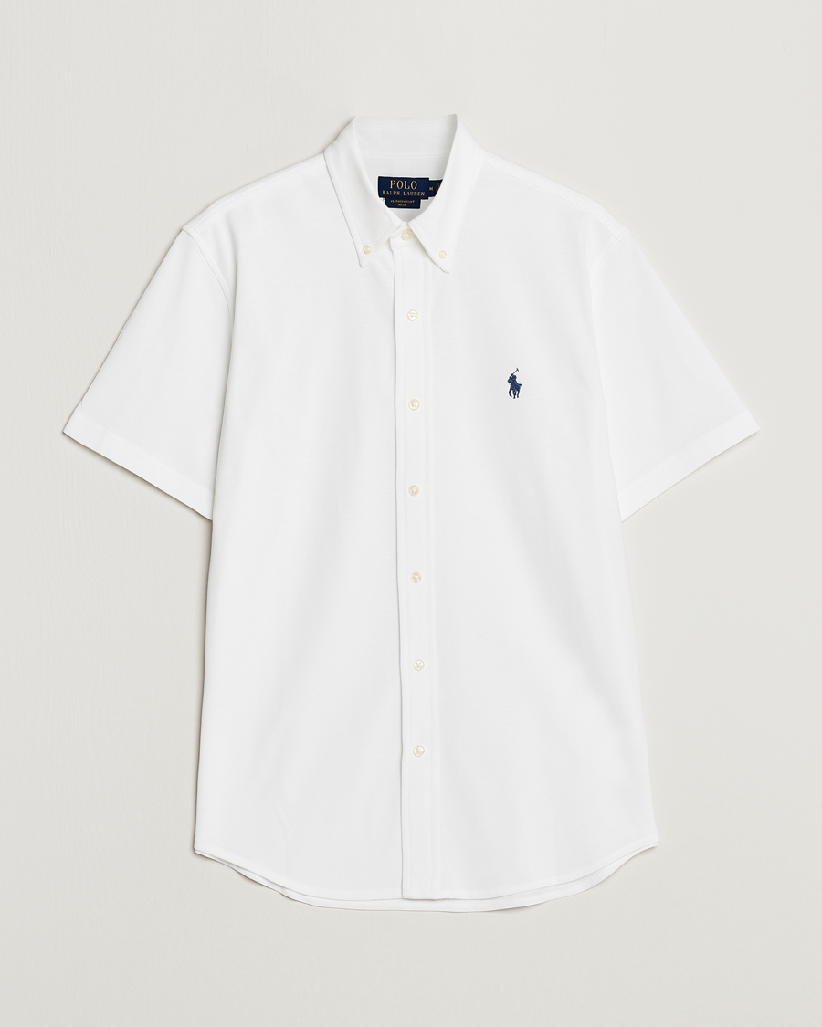 Hombres | Camisas | Polo Ralph Lauren | Featherweight Mesh Short Sleeve Shirt White