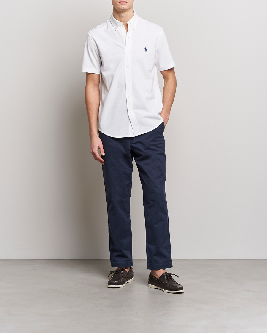Hombres | Camisas | Polo Ralph Lauren | Featherweight Mesh Short Sleeve Shirt White