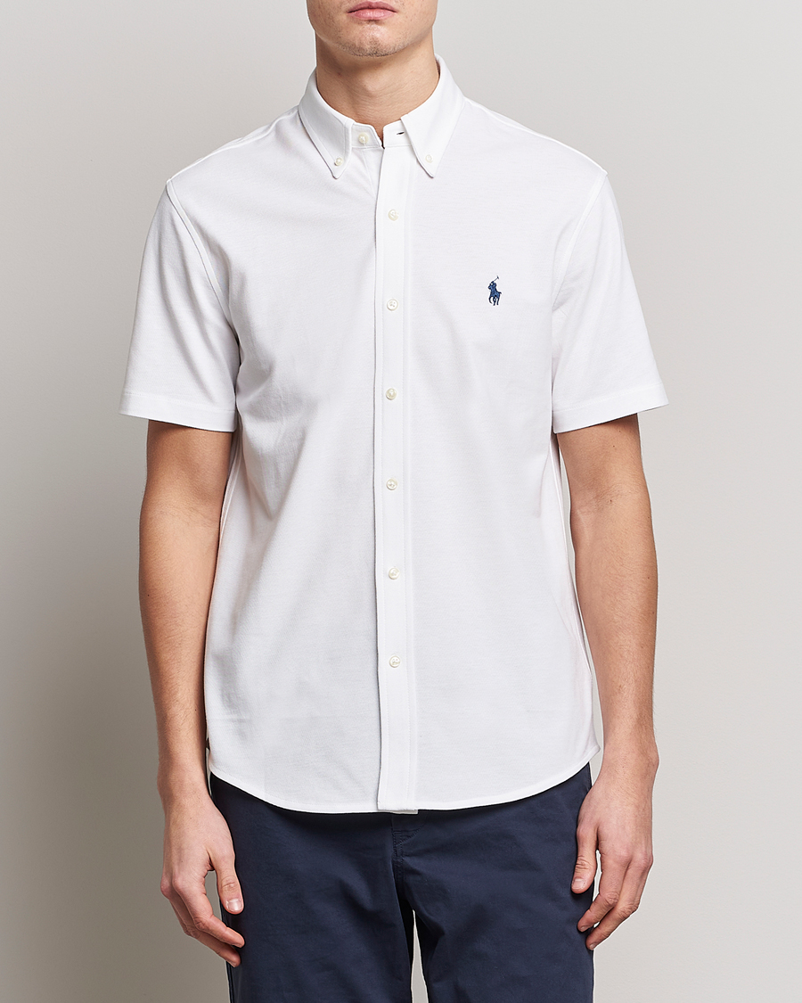 Hombres | Camisas | Polo Ralph Lauren | Featherweight Mesh Short Sleeve Shirt White