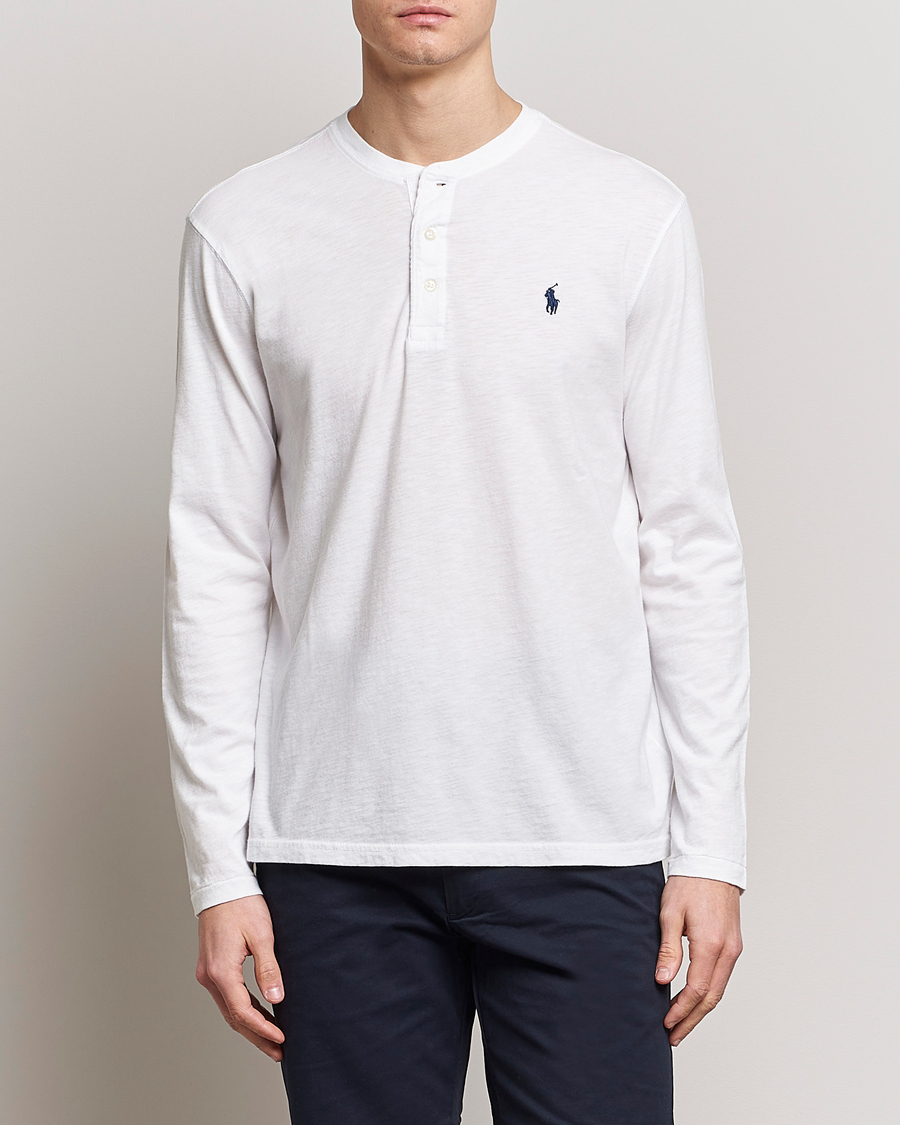 Hombres | Jerséis y prendas de punto | Polo Ralph Lauren | Slub Jersey Henley White