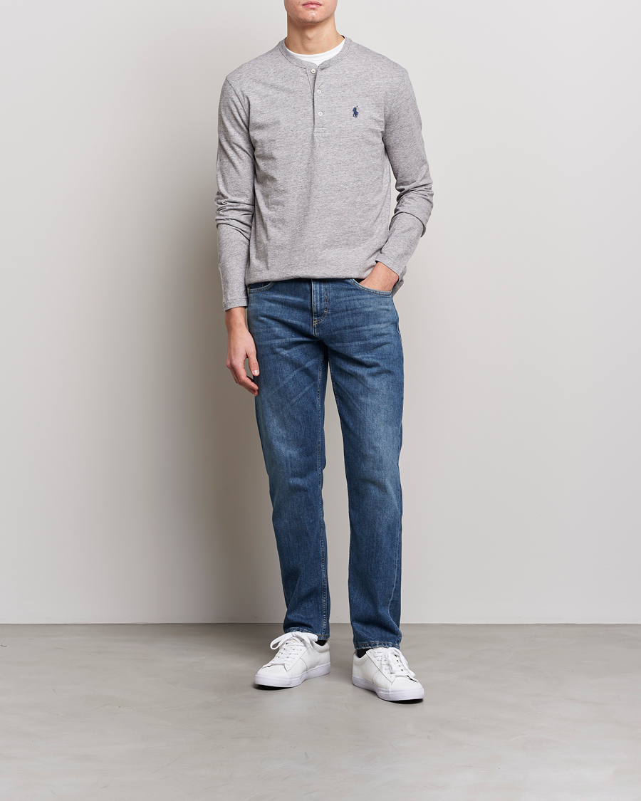 Hombres | Jerséis y prendas de punto | Polo Ralph Lauren | Slub Jersey Henley Dark Vintage Heather