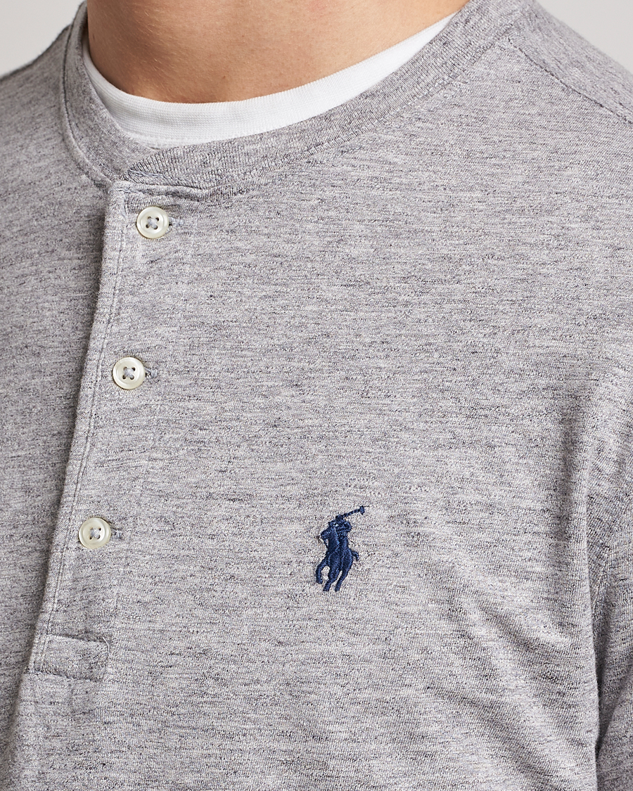 Hombres | Jerséis y prendas de punto | Polo Ralph Lauren | Slub Jersey Henley Dark Vintage Heather