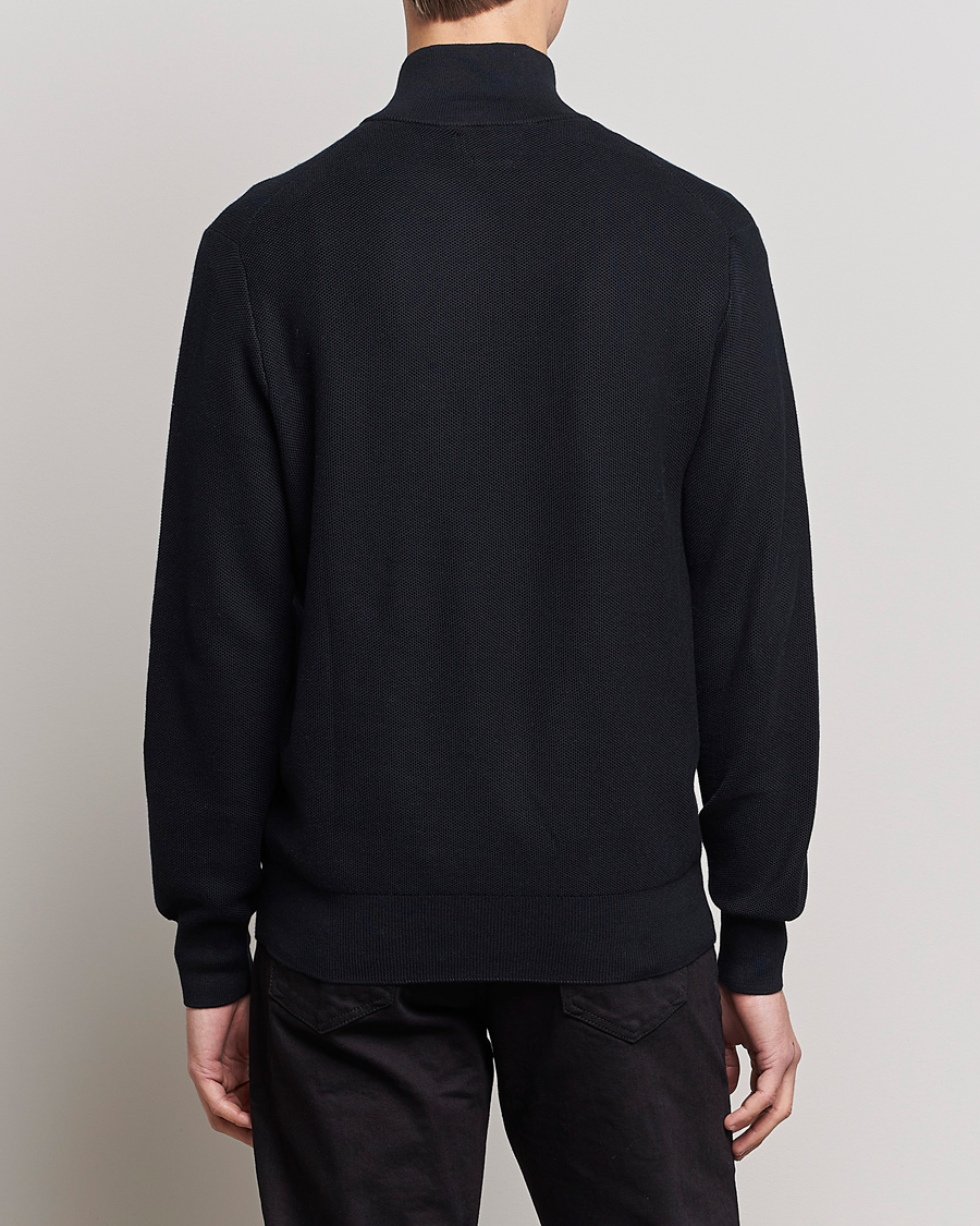 Hombres | Jerséis y prendas de punto | Polo Ralph Lauren | Textured Half-Zip Black