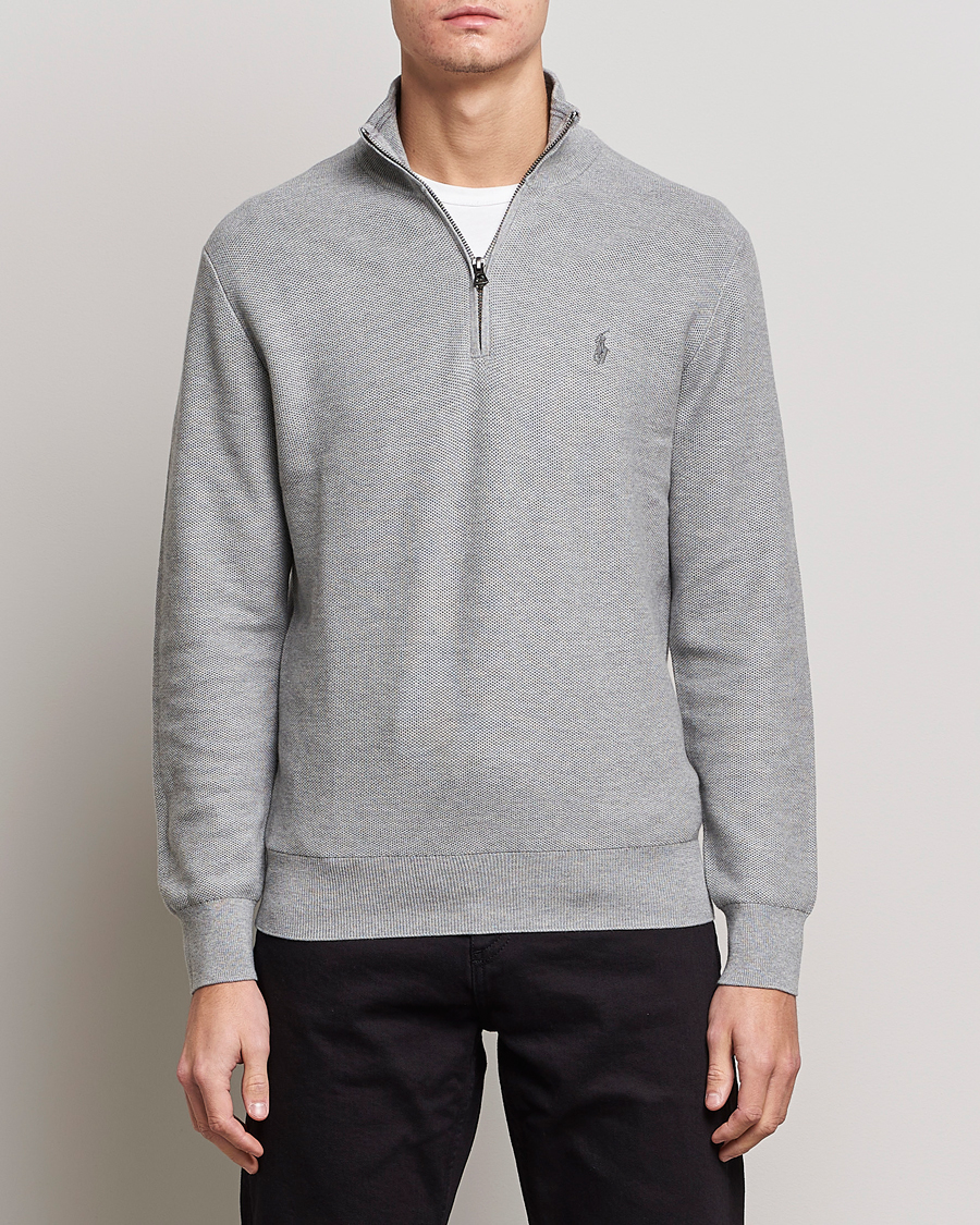 Hombres | Jerséis y prendas de punto | Polo Ralph Lauren | Textured Half-Zip Andover Heather