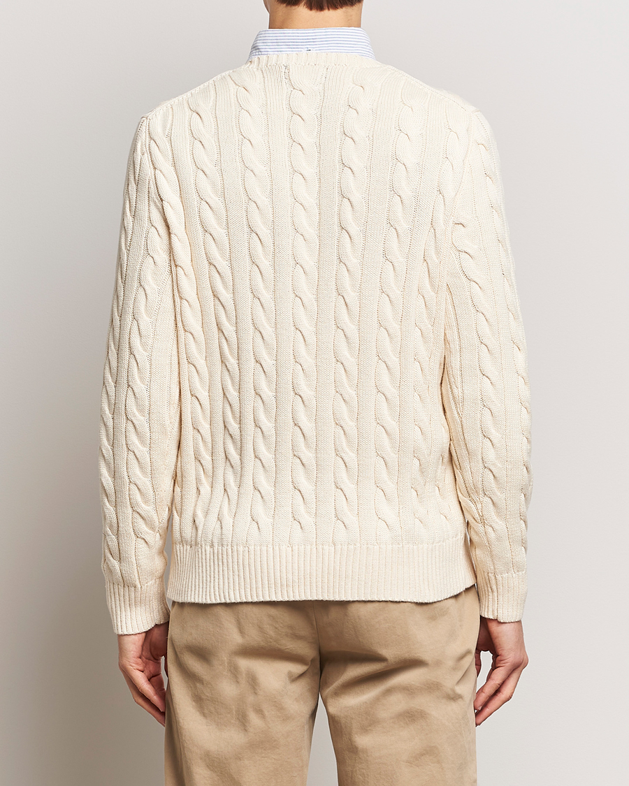 Hombres | Jerséis y prendas de punto | Polo Ralph Lauren | Cotton Cable Pullover Andover Cream