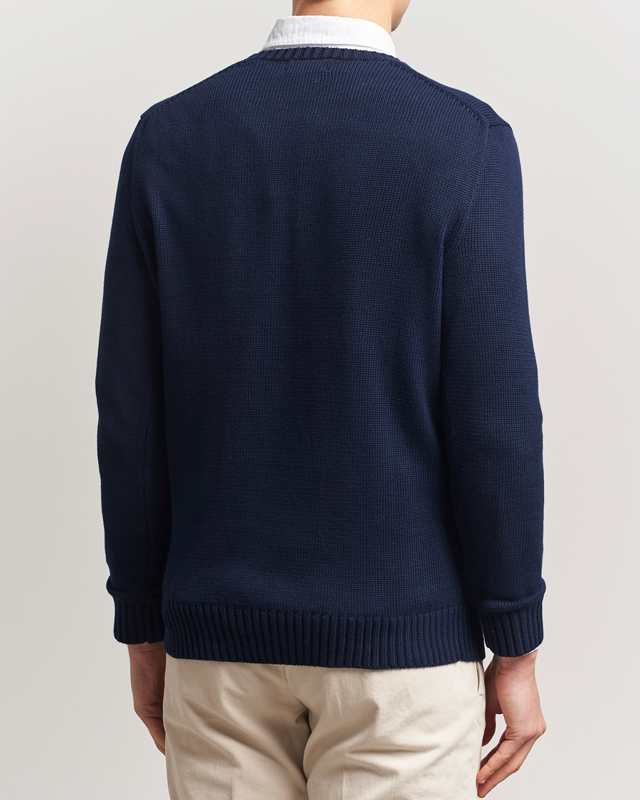 Hombres | Jerséis y prendas de punto | Polo Ralph Lauren | Cotton Crew Neck Sweater Hunter Navy
