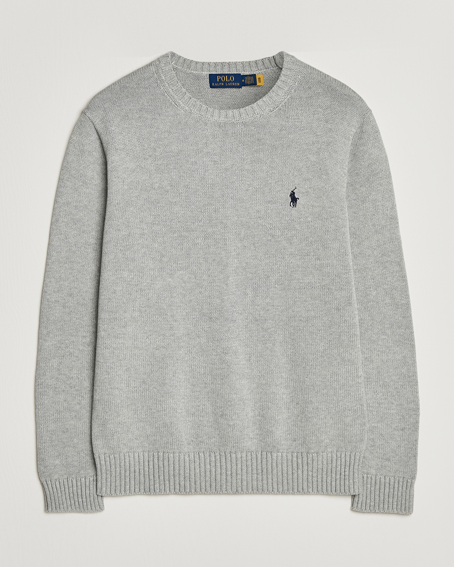 Hombres | Jerséis y prendas de punto | Polo Ralph Lauren | Cotton Crew Neck Sweater Andover Heather