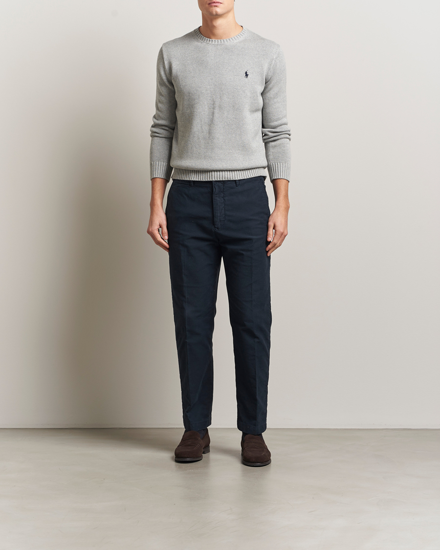 Hombres | Jerséis y prendas de punto | Polo Ralph Lauren | Cotton Crew Neck Sweater Andover Heather