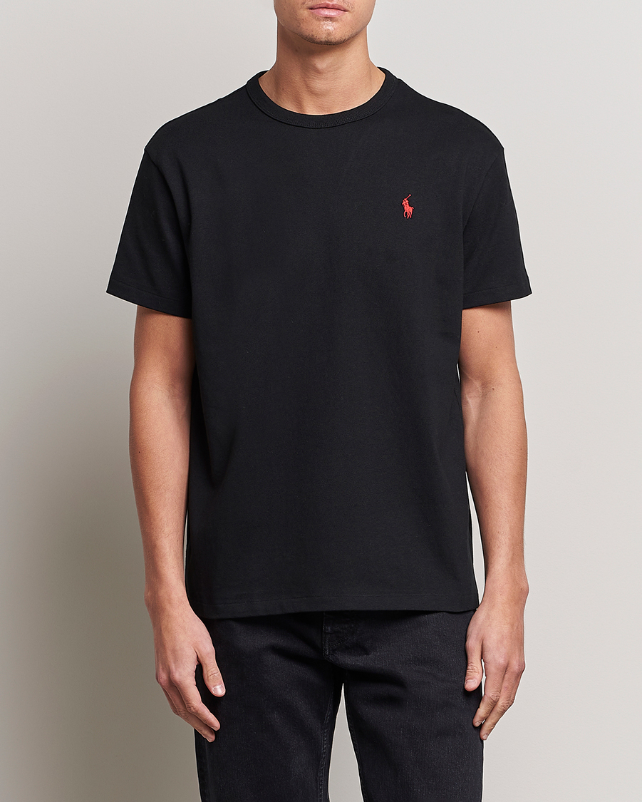 Hombres | Camisetas negras | Polo Ralph Lauren | Heavyweight Crew Neck T-Shirt Black