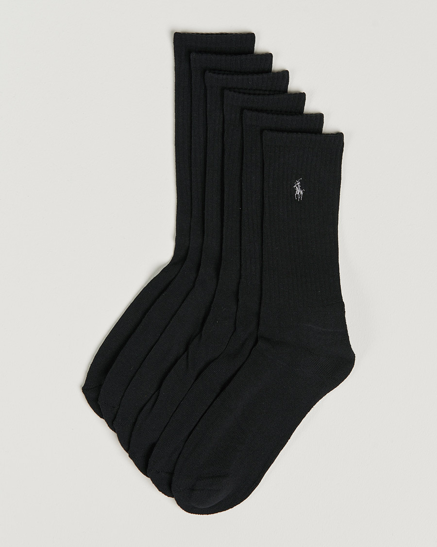 Hombres | Ropa interior y calcetines | Polo Ralph Lauren | Polo Ralph Lauren6-Pack Cotton Crew SocksBlack