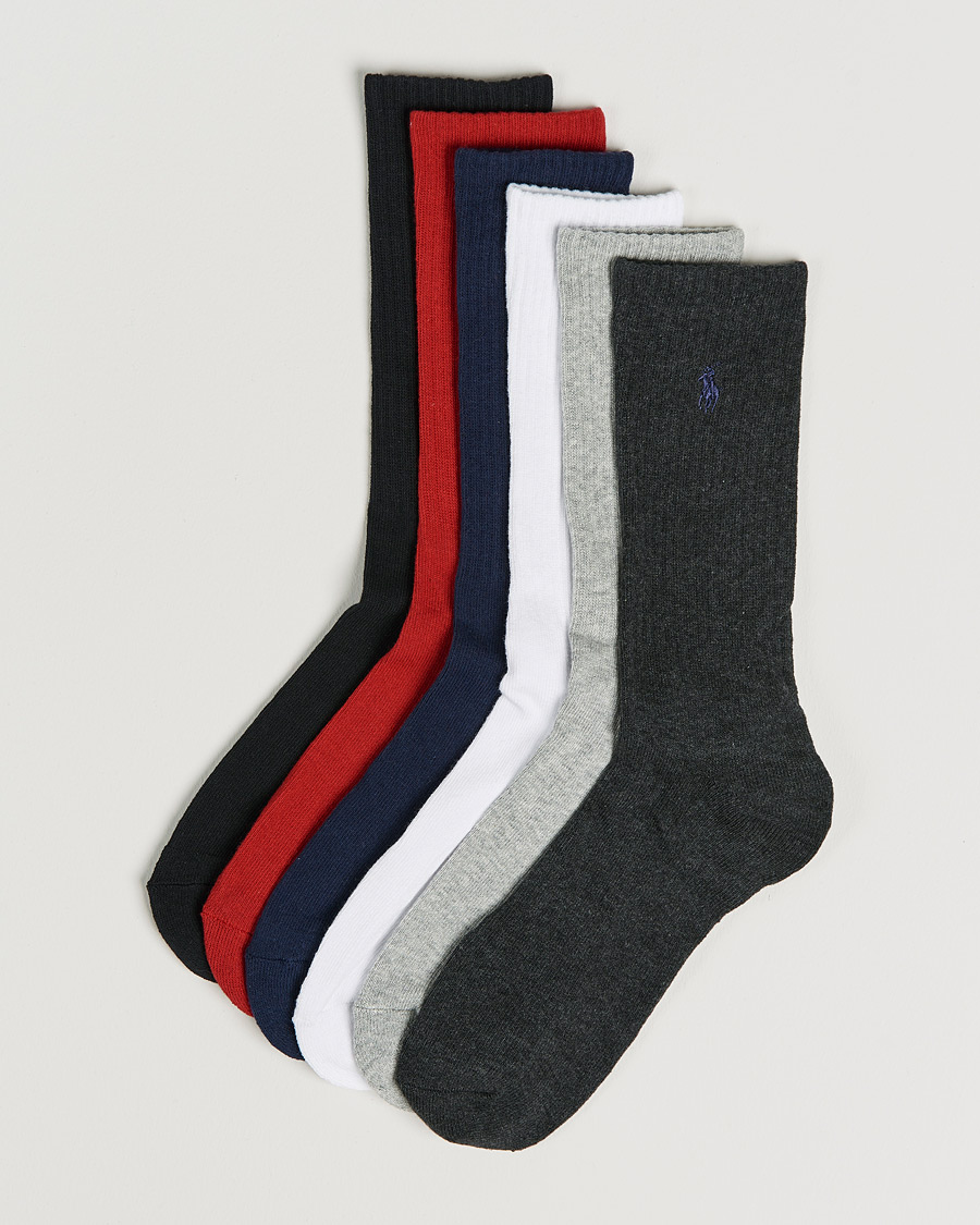Hombres | Ropa interior y calcetines | Polo Ralph Lauren | Polo Ralph Lauren6-Pack Cotton Crew SocksMulti