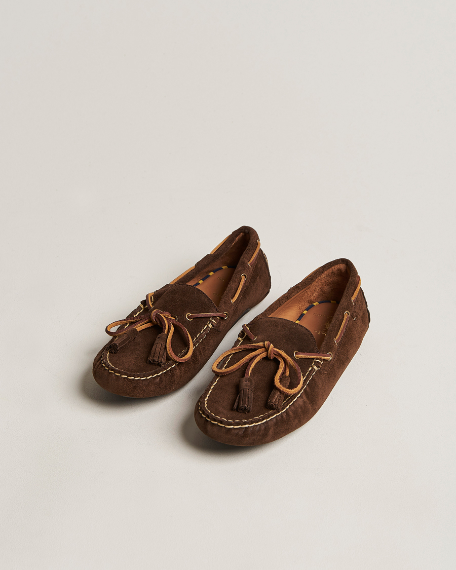 Hombres | Polo Ralph Lauren Anders Suede Driving Shoe Chocolate Brown | Polo Ralph Lauren | Anders Suede Driving Shoe Chocolate Brown