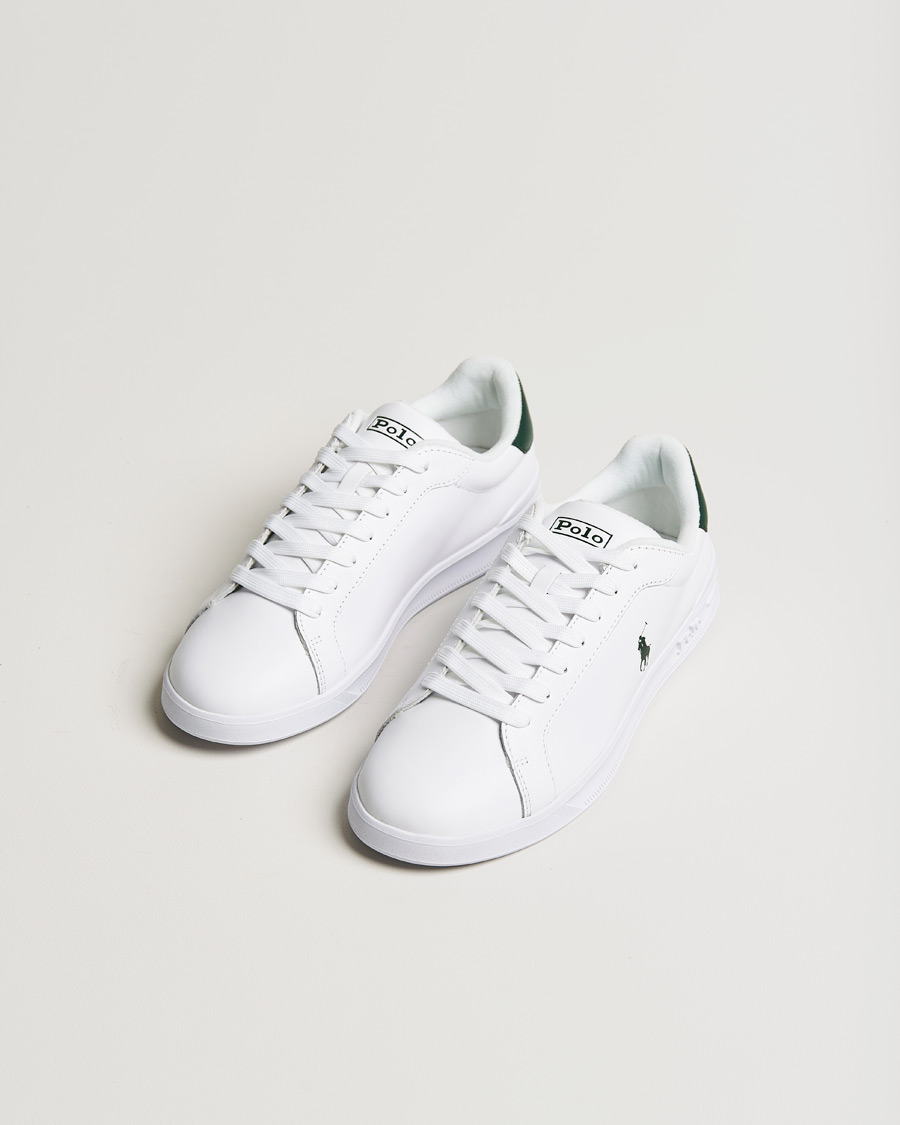 Hombres | Rebajas Zapatos | Polo Ralph Lauren | Heritage Court Sneaker White/College Green