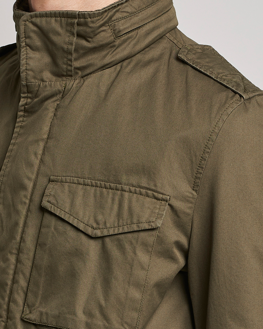 Hombres | Abrigos y chaquetas | Herno | Cotton Field Jacket Army Green