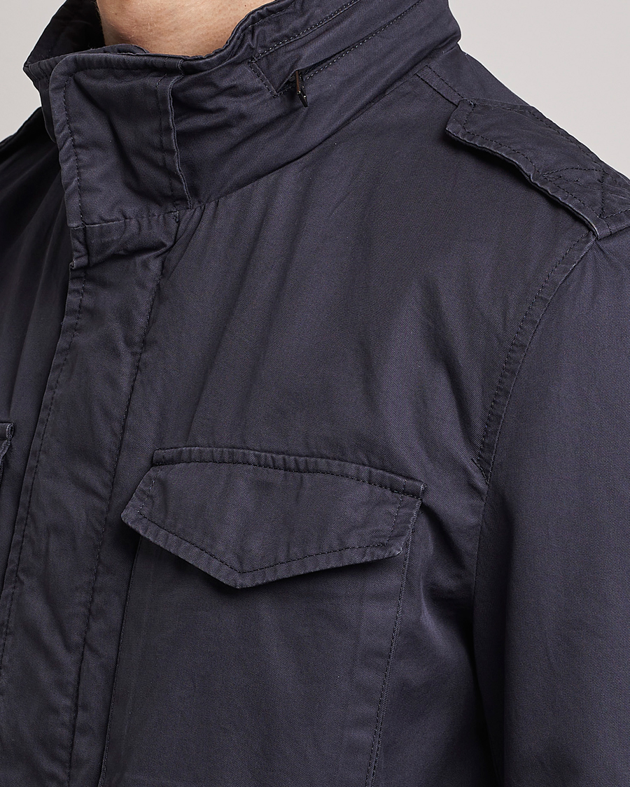 Hombres | Abrigos y chaquetas | Herno | Cotton Field Jacket Navy