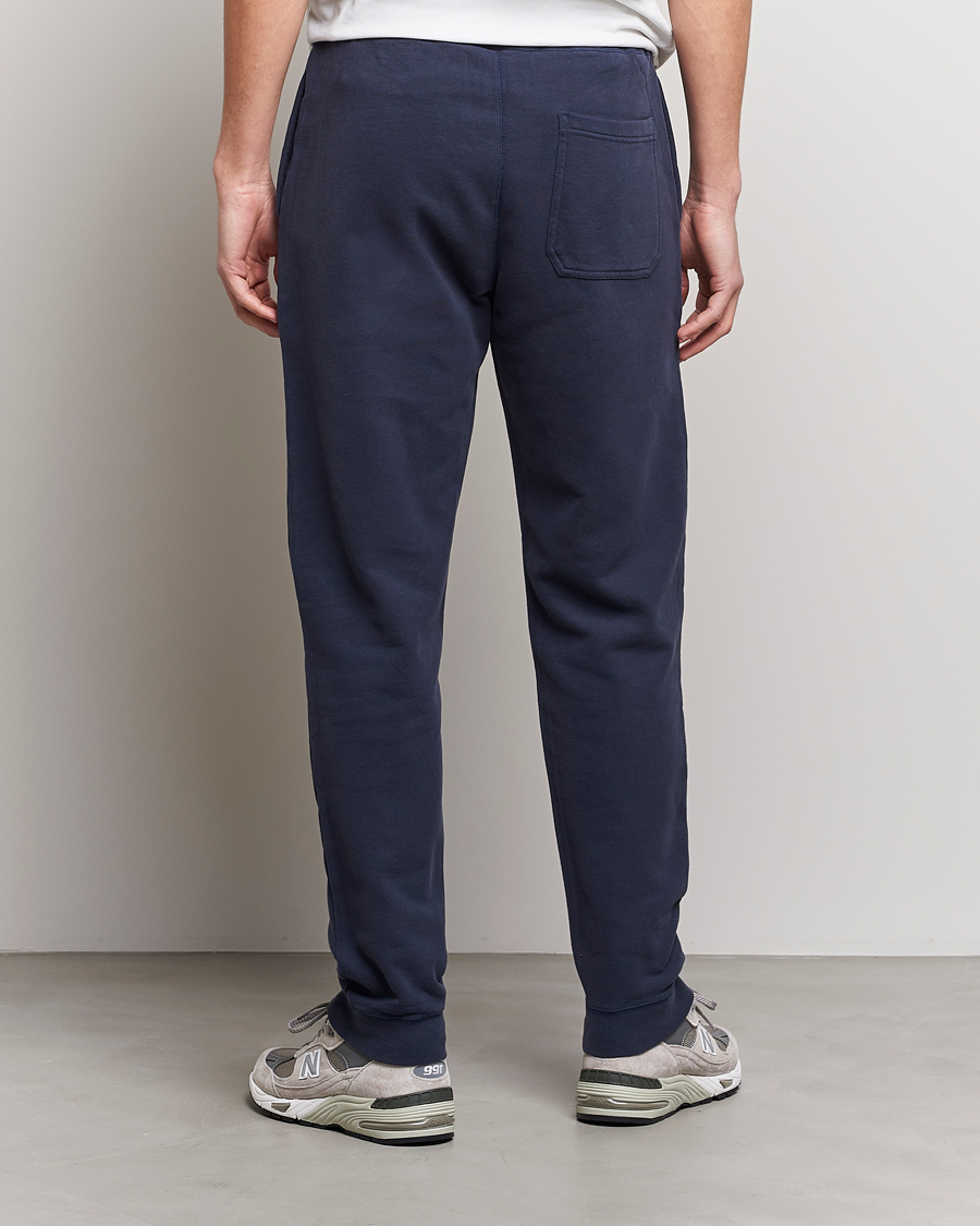 Hombres | Pantalones | Sunspel | Cotton Loopback Track Pants Navy