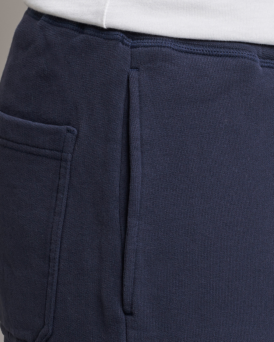 Hombres | Pantalones | Sunspel | Cotton Loopback Track Pants Navy