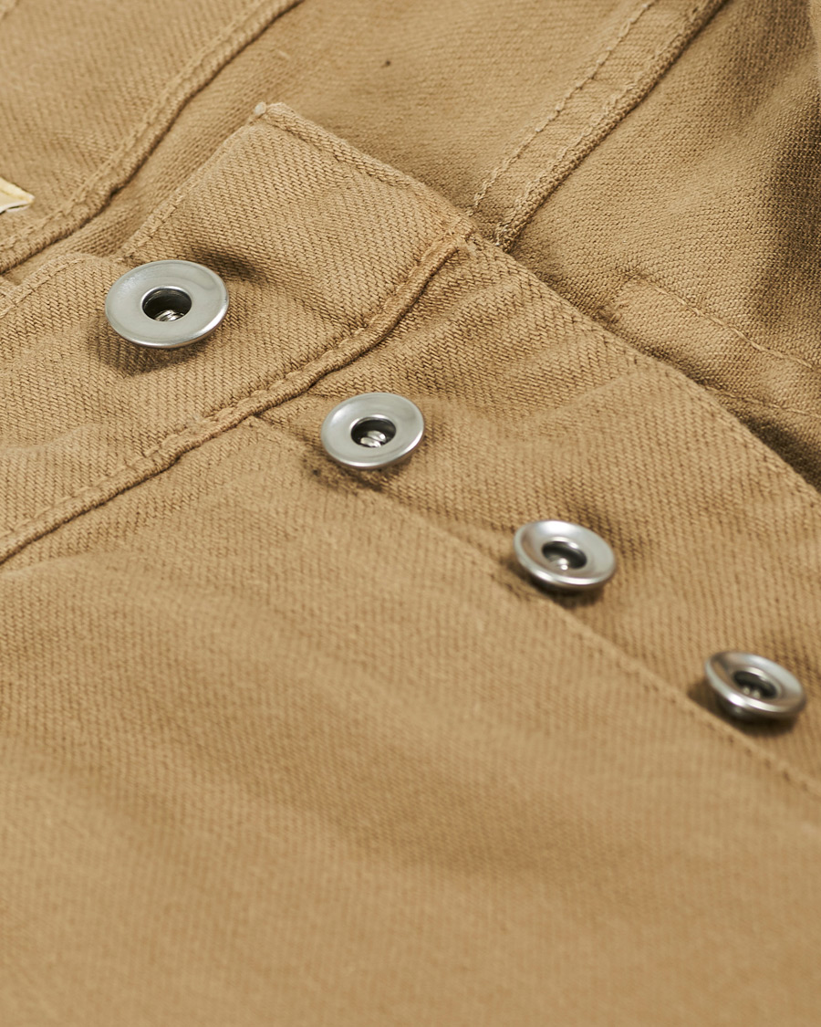 Hombres | Vaqueros | C.O.F. Studio | M7 Tapered Organic Cotton Stretch Jeans Khaki Beige