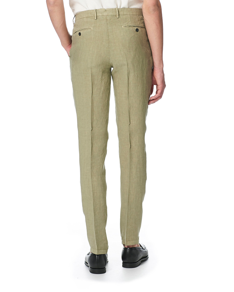 Hombres | Trajes | Boglioli | K Jacket Patch Pocket Linen Suit Sage Green