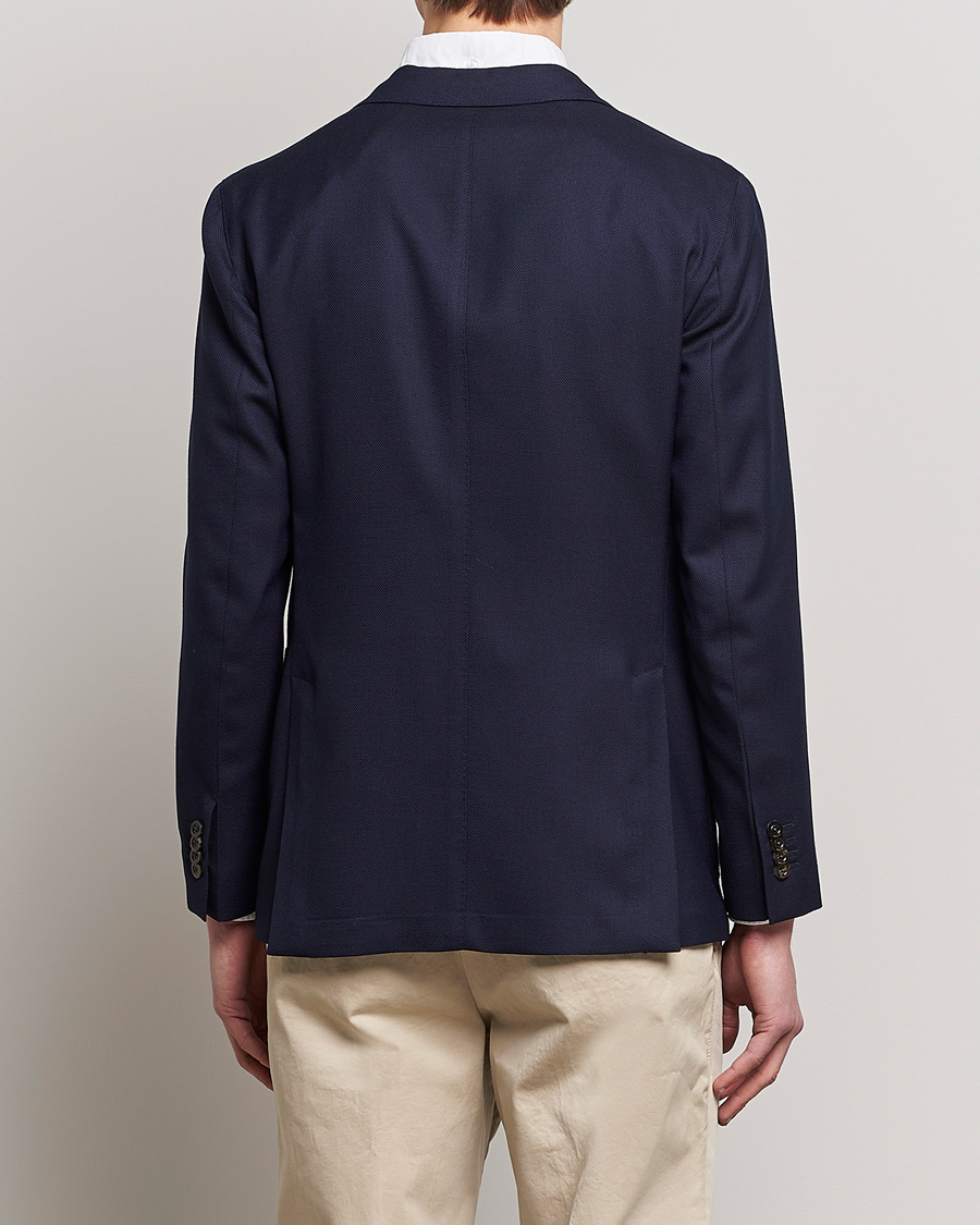 Hombres | Blazers | Boglioli | K Jacket Wool Hopsack Blazer Navy