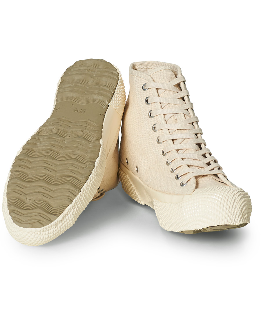 Hombres | Superga Artifact MS Japanese Canvas High Sneaker White Mastice | Superga | Artifact MS Japanese Canvas High Sneaker White Mastice