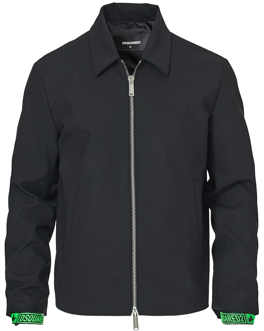 Hombres | Abrigos y chaquetas | Dsquared2 | Fluo Sign Bomber Jacket Black