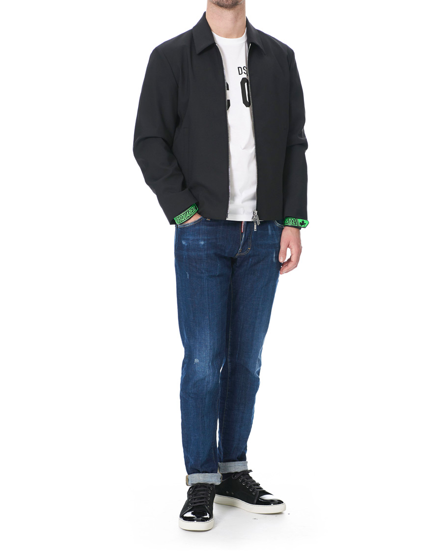 Hombres | Abrigos y chaquetas | Dsquared2 | Fluo Sign Bomber Jacket Black