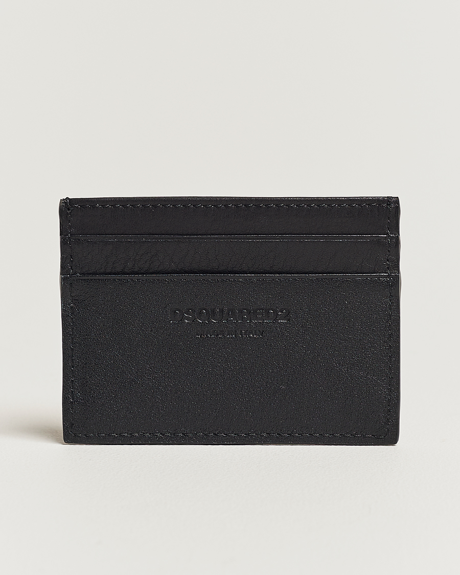 Hombres |  | Dsquared2 | Icon Leather Card Holder Black