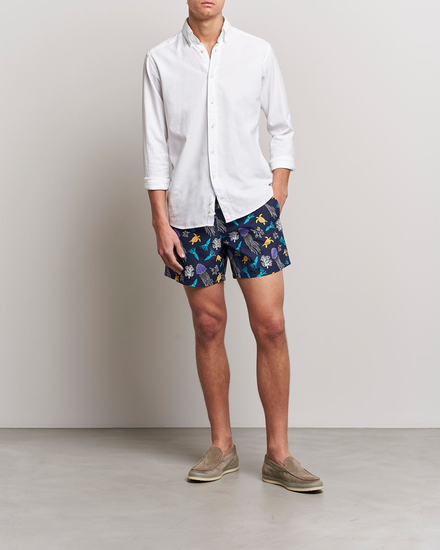 Hombres | Bañadores | Vilebrequin | Moorea Swim Shorts Navy Blue