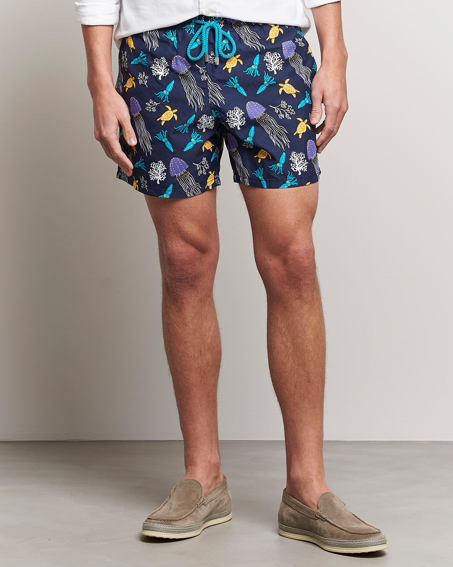 Hombres | Bañadores | Vilebrequin | Moorea Swim Shorts Navy Blue